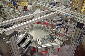 Eine hochtechnisierte Produktion wurde eigens für die Ballondruckerei entwickelt.